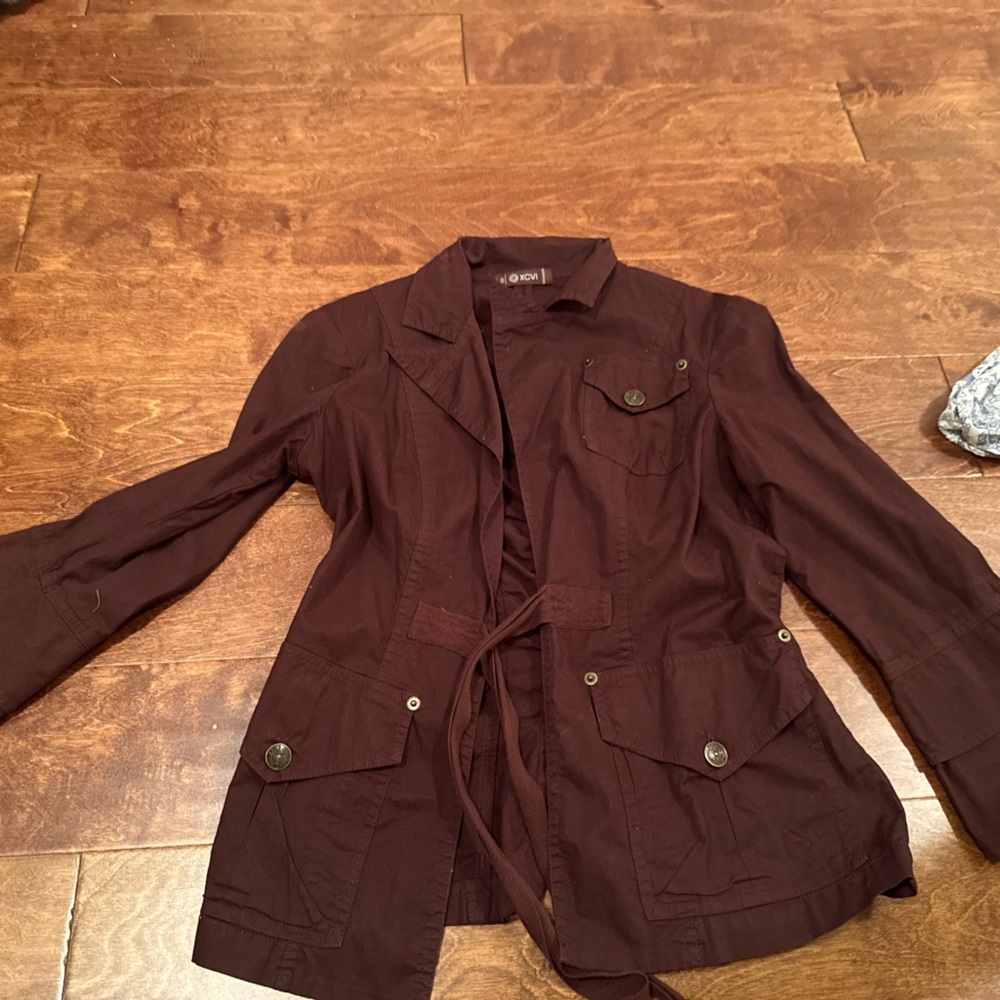 XCVI Brown Blazer Jacket